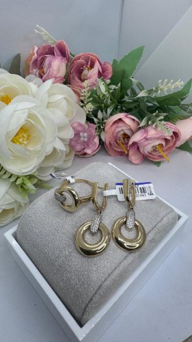 Комплект Italy Gold Italy21493 вес 9.1 г золото, фианит купить,594998