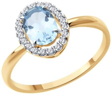 Комплект Diamant 51-320-02049-1 51-310-02049-1 вес 4.82 г золото, топаз, серафинит купить,NaN