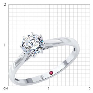 Кольцо Diamant 52-210-02347-1_18-5 размер 18.5 вес 1.91 г золото, бриллиант купить,NaN