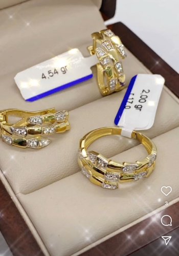 Комплект Exclusive Gold SharmGold766777 вес 6.55 г золото, фианит