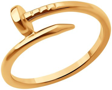 Кольцо LUXOR JEWELRY LUXOR 018883_16_2,56 размер 16 вес 2.56 г золото, без вставок купить,NaN