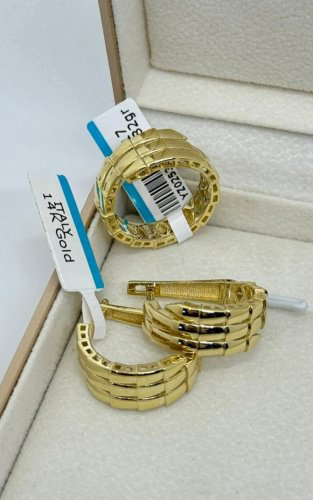 Комплект Exclusive Gold SharmGold877788 вес 8.69 г золото, без вставок купить,647650