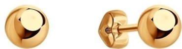Пусеты Diamant 51-122-01932-1 вес 1.46 г золото, без вставок купить,NaN