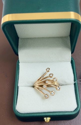 Кольцо Diamant 765433 размер 17.5 вес 6.47 г золото, без вставок купить,NaN