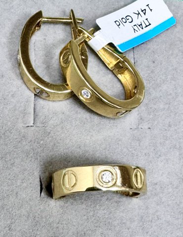 Комплект SharmStyle SharmGold643566 вес 8.3 г золото, фианит