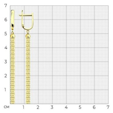 Серьги Diamant 53-121-00358-1 вес 2.64 г золото, без вставок купить,267909