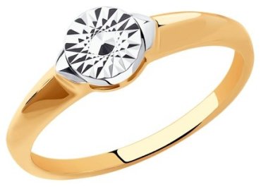 Кольцо Diamant 51-110-01017-1_17 размер 17 вес 1.75 г золото, без вставок купить,NaN