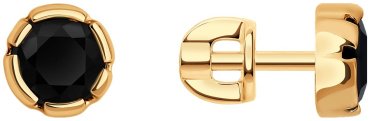 Пусеты SOKOLOV 728779 вес 2.14 золото, шпинель купить,NaN