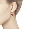 Серьги SOKOLOV 72770847 вес 4.47 г золото, топаз купить,NaN