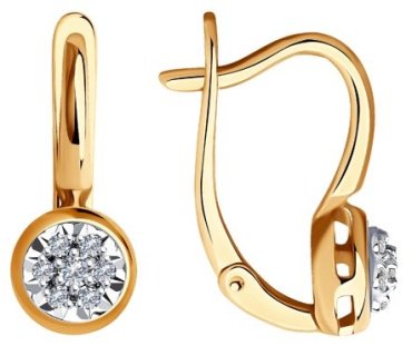 Серьги Sokolov 1021727 2.93гр купить,570638