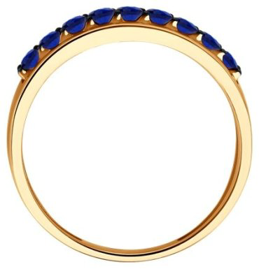 Кольцо Diamant 51-210-02520-1 размер 18 вес 1.95 г золото, сапфир купить,NaN