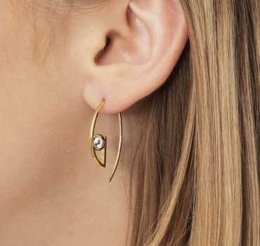 Серьги PLATINA 02-4172-00-000-111-64 вес 2.75 г золото, без вставок купить,NaN