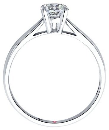 Кольцо Diamant 52-210-02383-1_18 размер 18 вес 1.89 г золото, рубин купить,NaN
