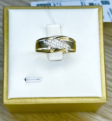 Кольцо Diamant 87665 размер 18.5 вес 2.34 г золото, фианит купить,NaN