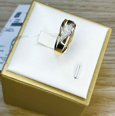 Кольцо Diamant 87665 размер 18.5 вес 2.34 г золото, фианит купить,NaN