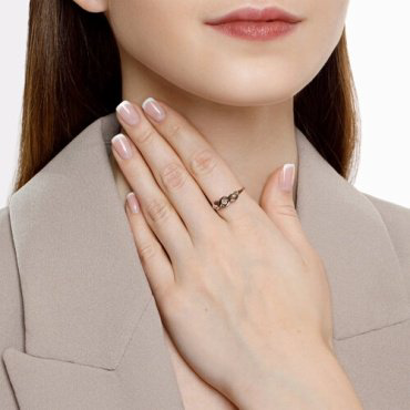Кольцо Diamant 51-110-00857-1_17 размер 17 вес 1.7 г золото, фианит купить,NaN