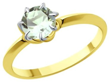 Кольцо Diamant 53-310-01774-2_175 размер 17.5 вес 1.89 г золото, корунд купить,142871