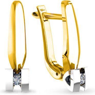 Серьги GRANT 9601257 вес 2.68 г золото, бриллиант купить,NaN
