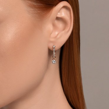 Серьги SOKOLOV 0200291 вес 2.99 г золото, фианит купить,NaN
