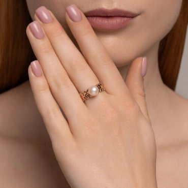 Кольцо Diamant 791256_18 размер 18 вес 2.79 г золото, жемчуг купить,NaN