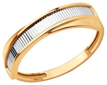Кольцо Diamant 51-110-01582-1 размер 18 вес 1.85 г золото, без вставок купить,NaN