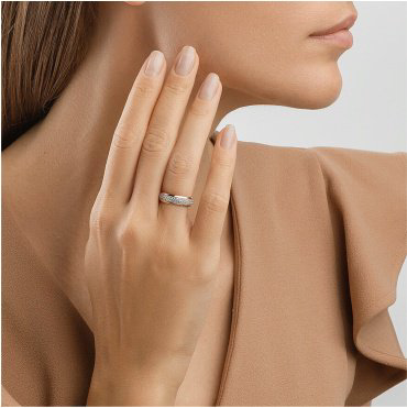 Кольцо Альфа Голд 78-018005 размер 18 вес 1.93 г золото, фианит купить,NaN