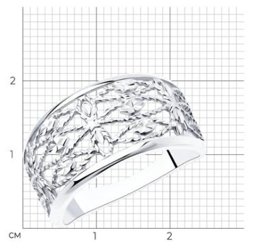 Кольцо Diamant 94-110-00720-1_19 размер 19 вес 2.42 г серебро, без вставок купить,NaN