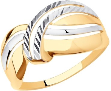 Кольцо LUXOR JEWELRY 017114 размер 18.5 вес 2.13 г золото, без вставок купить,NaN