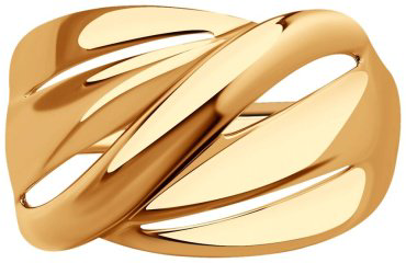Кольцо LUXOR JEWELRY LUXOR 018715_20_3.65 размер 20 вес 3.65 г золото, без вставок купить,NaN