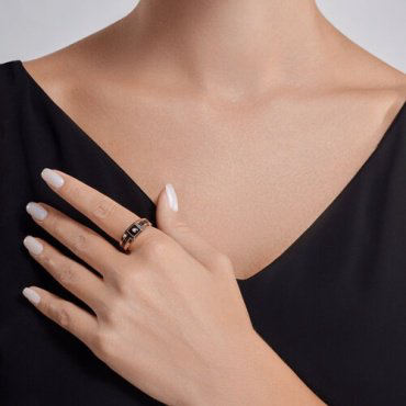 Кольцо Diamant 51-112-02238-1_205 размер 20.5 вес 4.19 г золото, эмаль купить,NaN