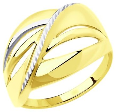 Кольцо Diamant 53-110-00665-1 размер 19 вес 3.23 г золото, без вставок купить,NaN