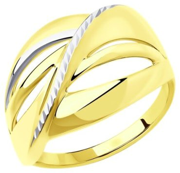 Кольцо Diamant 53-110-00665-1 размер 19 вес 3.23 г золото, без вставок купить,NaN