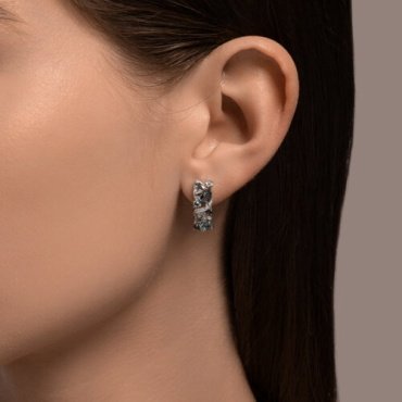 Серьги Diamant 52-320-02168-1 вес 3.31 г золото, лондон топаз купить,255371