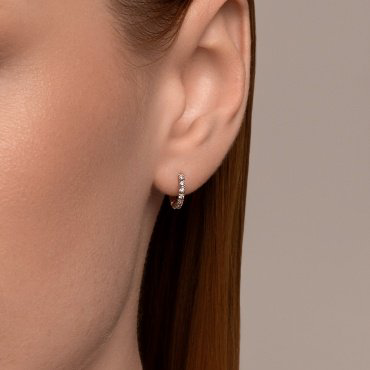 Серьги SOKOLOV 1170014 вес 0.55 г золото, бриллиант купить,NaN