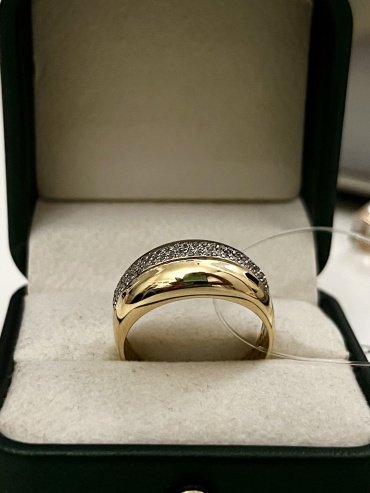 Кольцо Diamant 75433 размер 19.5 вес 3.11 г золото, фианит купить,NaN