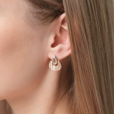 Серьги PLATINA 02-5366-00-000-1111 вес 3.87 г золото, без вставок купить,NaN