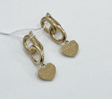 Серьги Diamant 866788 вес 5.2 г золото, без вставок купить,NaN
