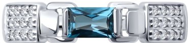 Кольцо LUXOR JEWELRY LUXOR 716378-3_18_2,13 размер 18 вес 2.13 г золото, фианит, топаз купить,NaN