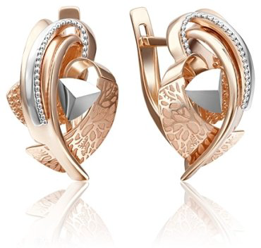 Серьги PLATINA 02-4178-00-000-1111-66 вес 5.13 г золото, без вставок купить,NaN