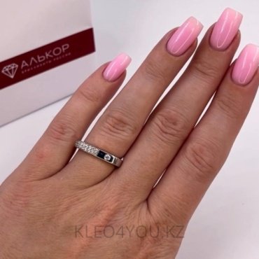Кольцо АЛЬКОР 01-4048/00КЦ-00 размер 17 вес 4.55 г серебро, фианит купить,NaN