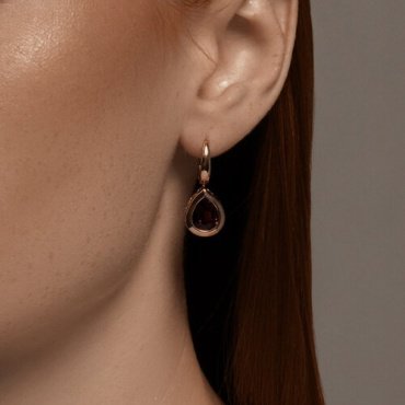 Серьги SOKOLOV 728761 вес 5 г золото, гранат купить,NaN