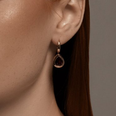 Серьги SOKOLOV 728761 вес 5 г золото, гранат купить,NaN