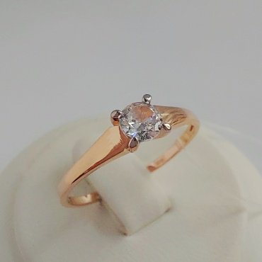 Кольцо Diamant 51-110-00786-1 размер 17 вес 1.24 г золото, фианит купить,NaN