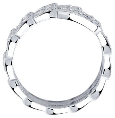 Кольцо Diamant 94-110-02299-1_s размер 17.5 вес 5.24 г серебро, фианит купить,NaN