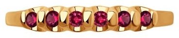 Кольцо Diamant 51-210-01318-3_18 размер 18 вес 1.51 г золото, рубин купить,NaN