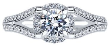 Кольцо Diamant 9010174-5_17-5 размер 17.5 вес 2.98 г золото, бриллиант купить,605925