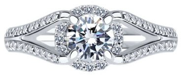 Кольцо Diamant 9010174-5_17-5 размер 17.5 вес 2.98 г золото, бриллиант купить,605925