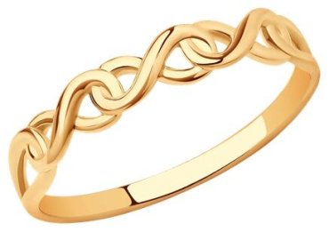 Кольцо Diamant 51-110-01644-1 размер 17.5 вес 1.4 г золото, без вставок купить,NaN