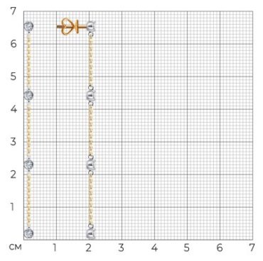 Пусеты Diamant 51-222-02542-1 вес 2.4 г золото, бриллиант купить,626441