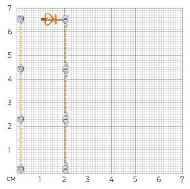 Пусеты Diamant 51-222-02542-1 вес 2.4 г золото, бриллиант купить,626441